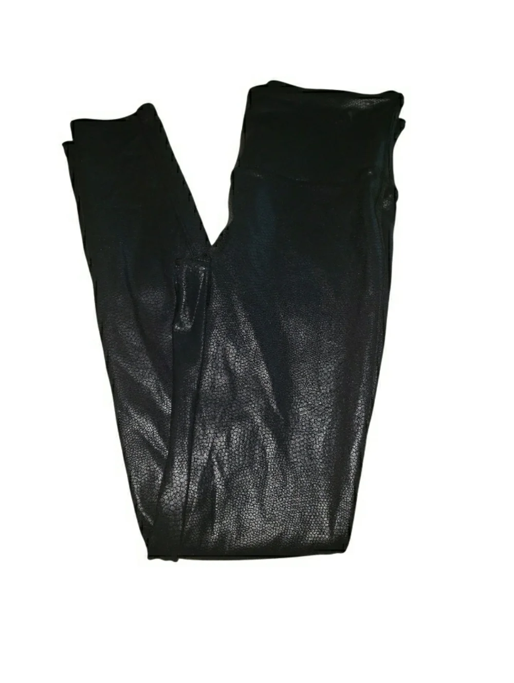 Spanx- Faux Leather Matte Snake Leggings- M